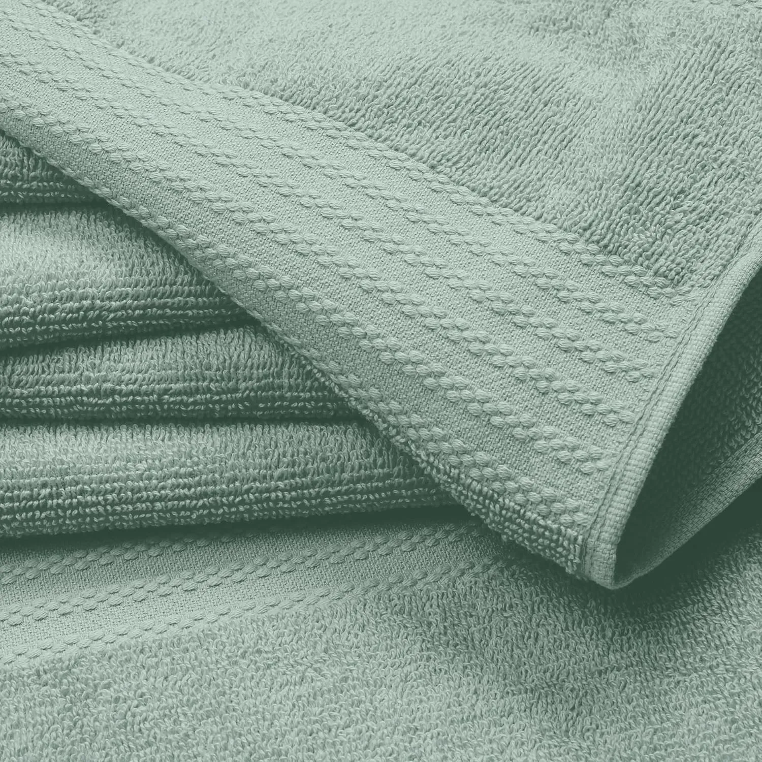 GLAMBURG Premium Cotton 4 Pack Bath Towel Set - 100% Pure Cotton - 4 Bath Towels 27x54 - Ideal for Everyday use - Ultra Soft & Highly Absorbent - Jade