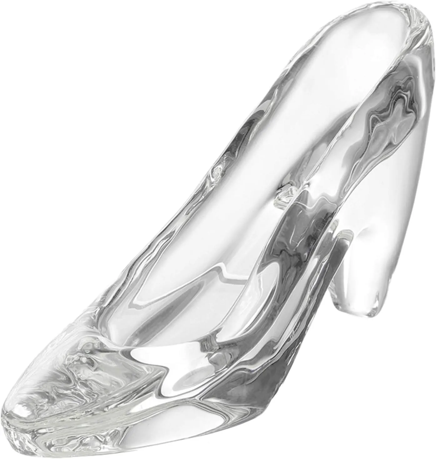Glass Slipper Crystal High Heels Shoes Figurine Ornaments Mini Crystal Shoe for Girls Ceremony Birthday Party Decorations 5.35 X 2.59 X 2.59 Inch