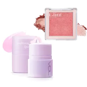 Glint Dewy Highlighter (Chrome Baby, 0.17oz)   VDL Herbal Lipcerin (0.5fl oz)