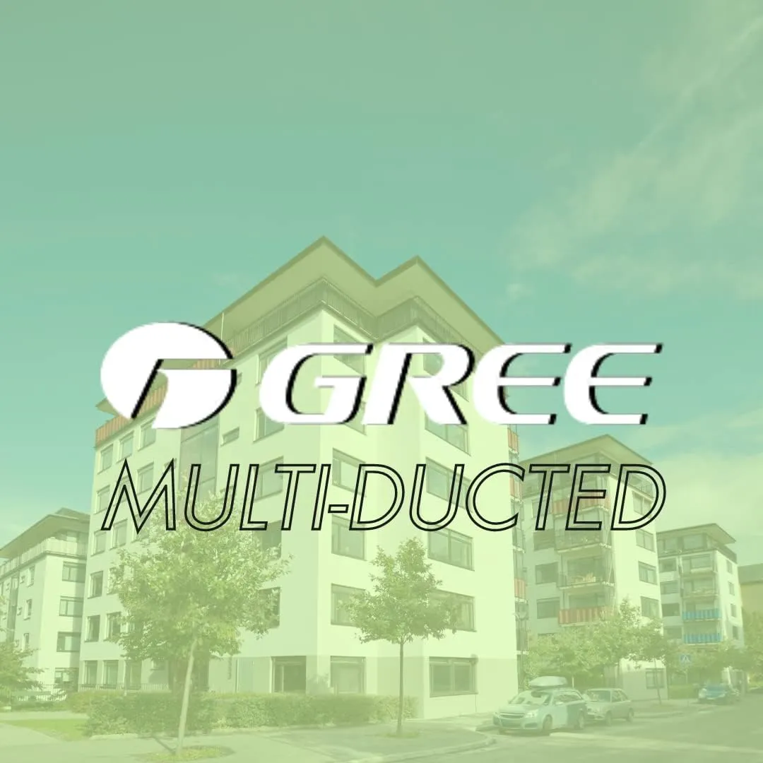 Gree 42,000 BTU Multi21  Dual-Zone Concealed Duct Mini Split Air Conditioner Heat Pump 208/230V SEER 21 (24-24)