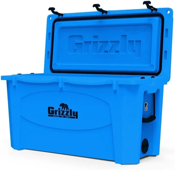 Grizzly 100 Cooler | 100 qt Ice Chest Durable Rotomolded Insulated | Made in USA | Warranty for Life | For Beach Boat Camping Fishing Hunting | G100