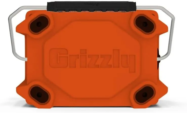 Grizzly 20 Cooler | 20 qt Ice Chest Durable Rotomolded Insulated | Made in USA | Warranty for Life | For Beach Boat Camping Fishing Hunting | G20