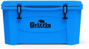 Grizzly 45 Cooler | 45 qt Ice Chest Durable Rotomolded Insulated | Made in The USA | Warranty for Life | for Beach Boat Camping Fishing Hunting | G45