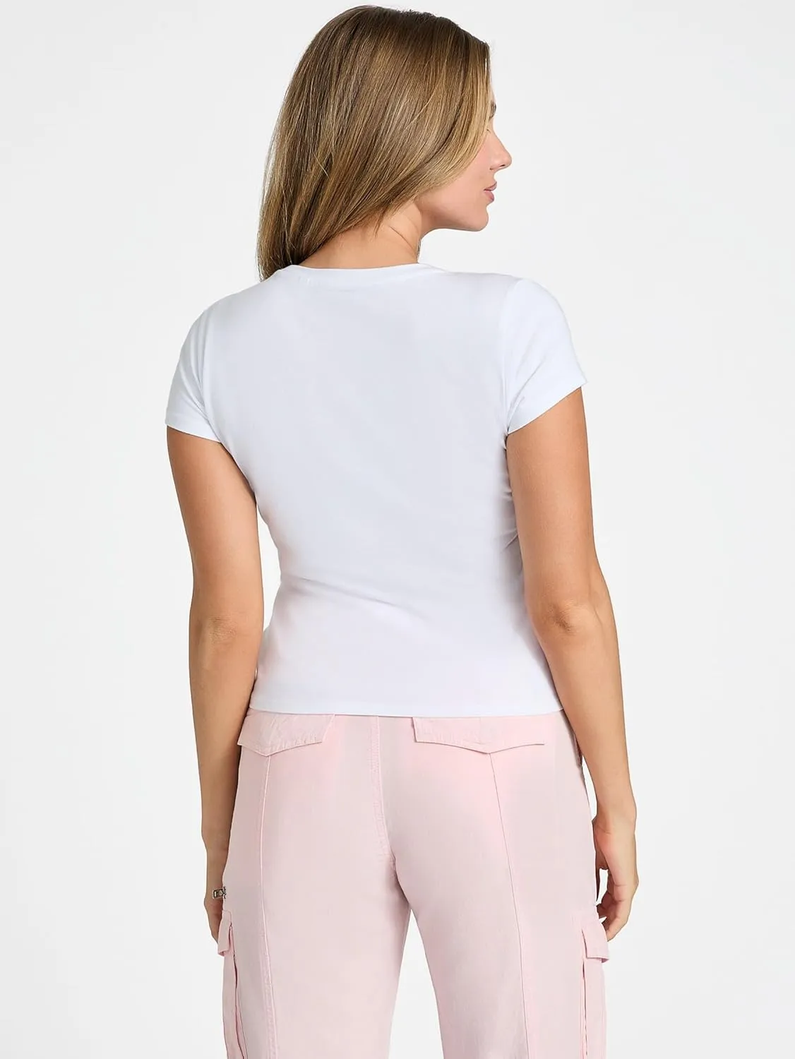 GUESS Women's Eco Short Sleeve Vintage Girl R5 Tee