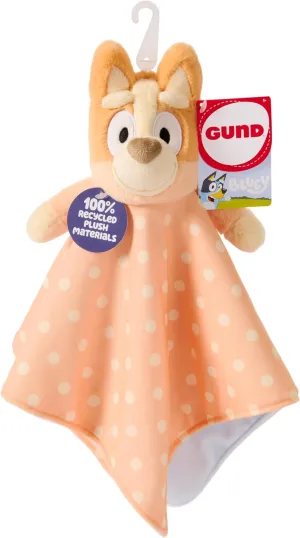 GUND Bingo Sustainably Soft Plush Lovey, Made with Recycled Materials, Baby Blanket with Stuffed Animal, Orange, 13”