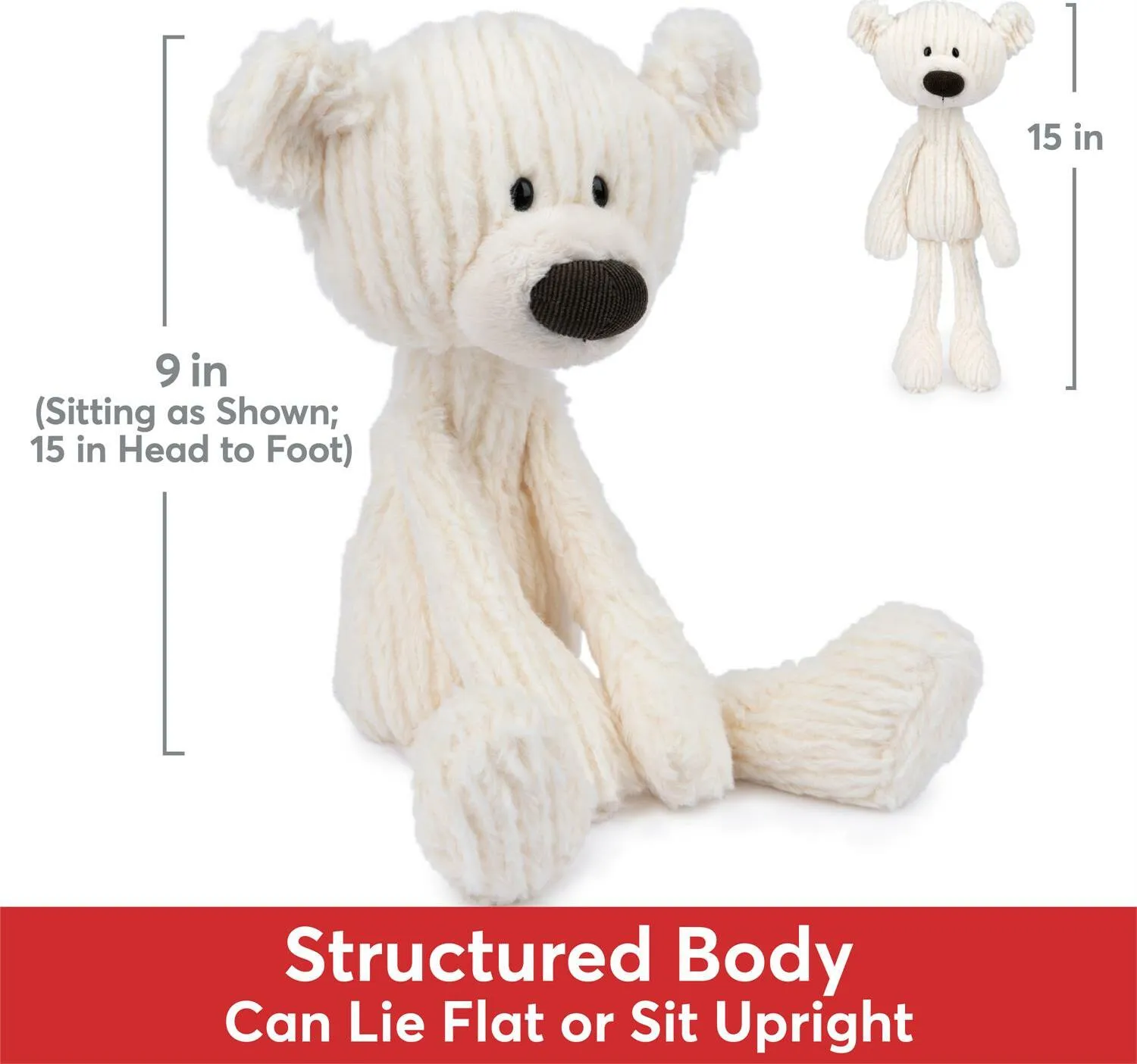 GUND Cable Toothpick Bear, 15 in
