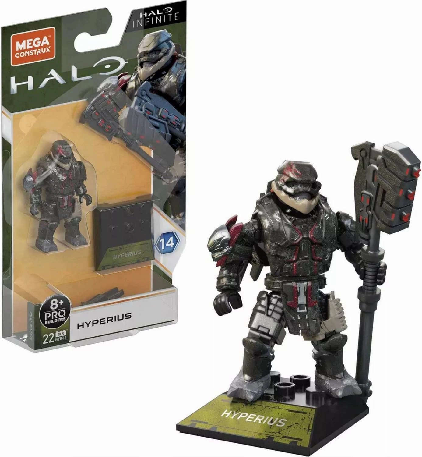 Halo Heroes Mega Construx Pro Builders Series 14 Hyperius Mini Figure GVP46