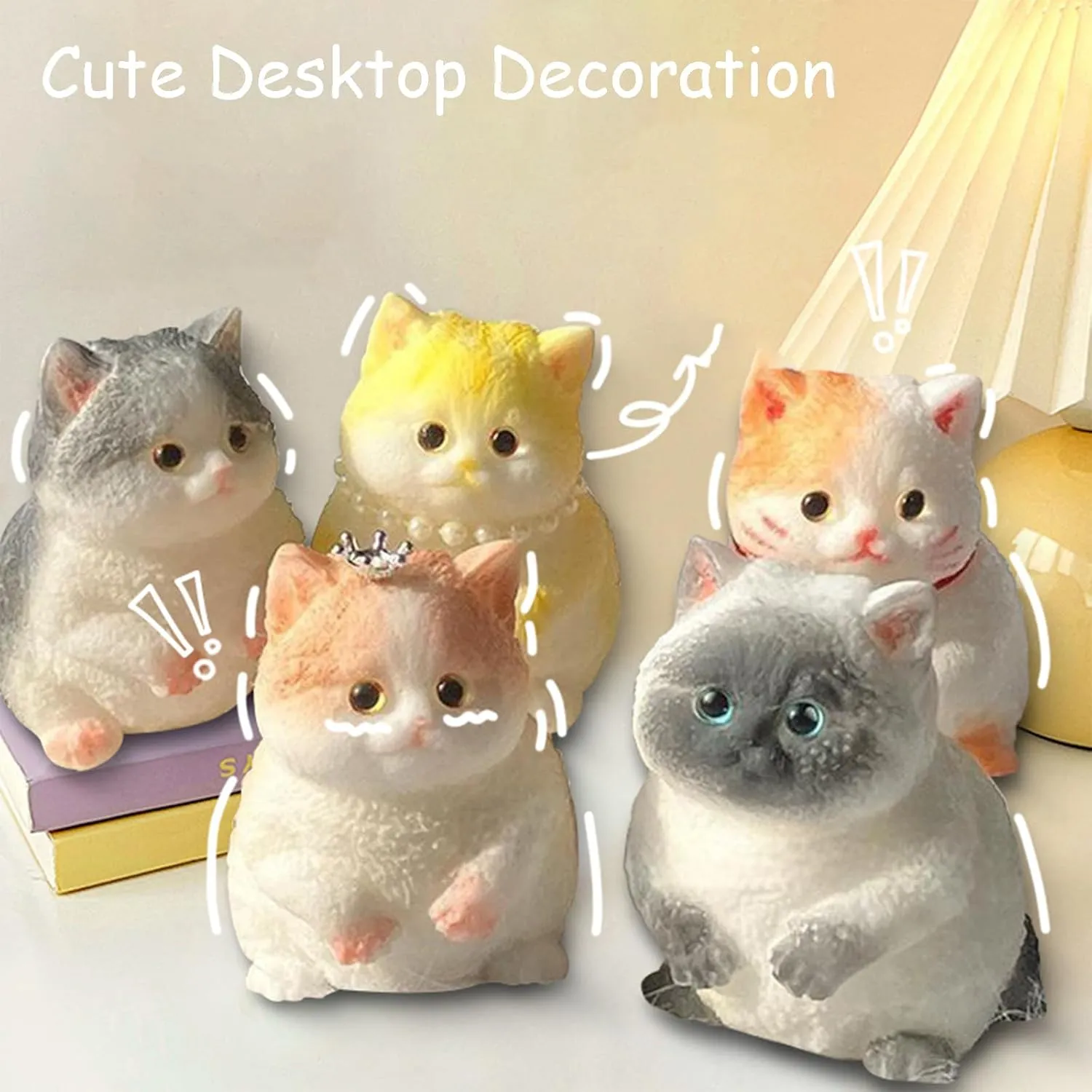 Handmade Taba Squishy Cat, Squishy Cat for Adult/Kids, Cute & Soft Cat Design, Stress Relief, Perfect Squeeze Toys Gift for Relaxation and Fun