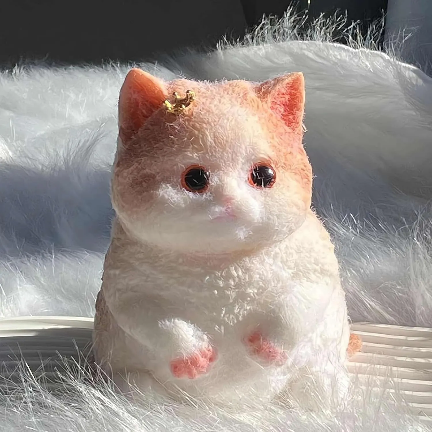 Handmade Taba Squishy Cat, Squishy Cat for Adult/Kids, Cute & Soft Cat Design, Stress Relief, Perfect Squeeze Toys Gift for Relaxation and Fun