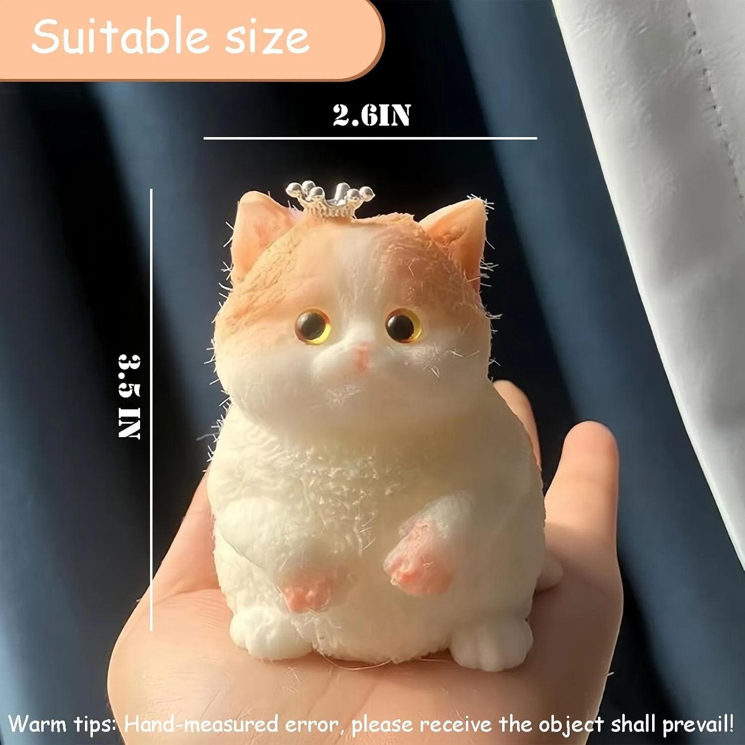 Handmade Taba Squishy Cat, Squishy Cat for Adult/Kids, Cute & Soft Cat Design, Stress Relief, Perfect Squeeze Toys Gift for Relaxation and Fun