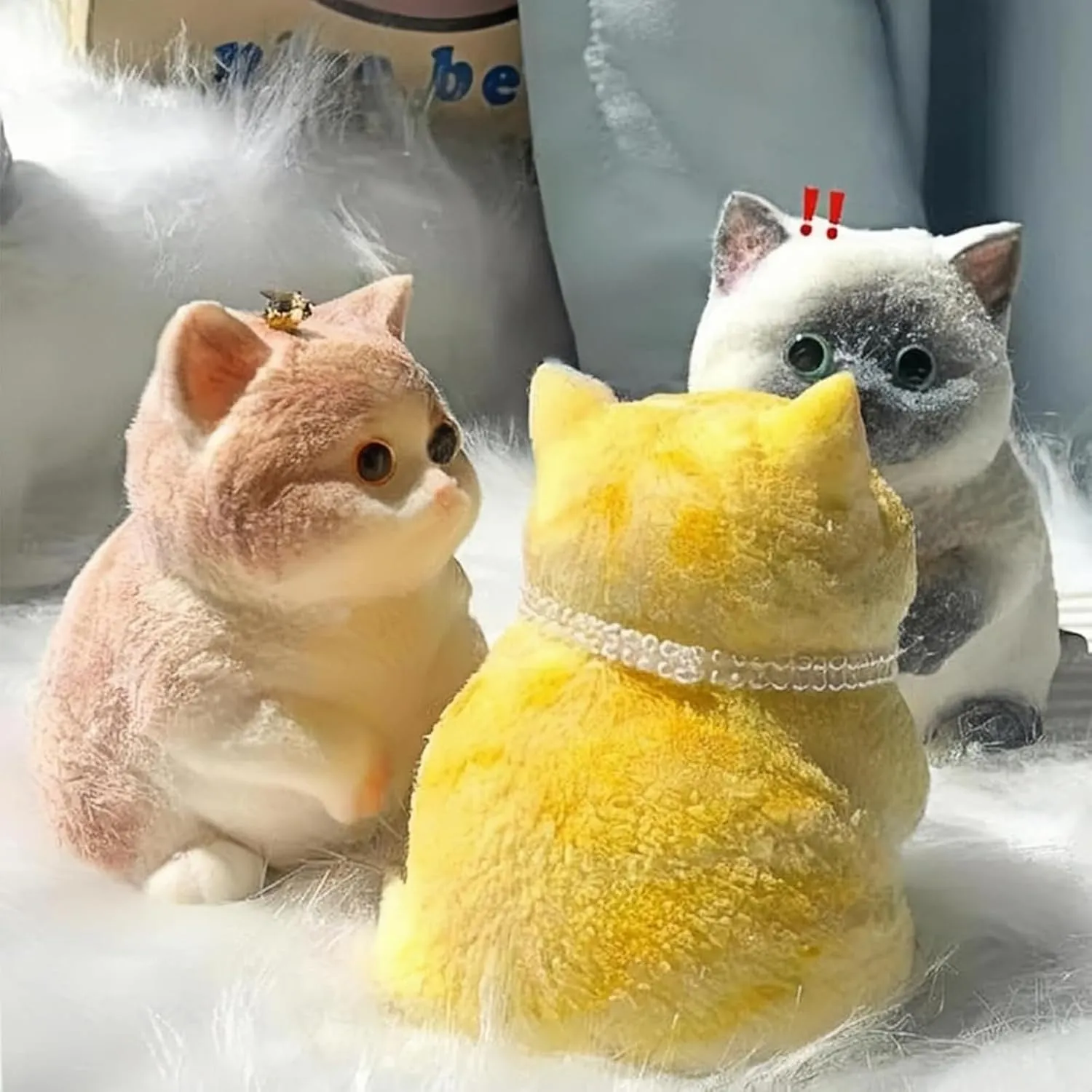 Handmade Taba Squishy Cat, Squishy Cat for Adult/Kids, Cute & Soft Cat Design, Stress Relief, Perfect Squeeze Toys Gift for Relaxation and Fun