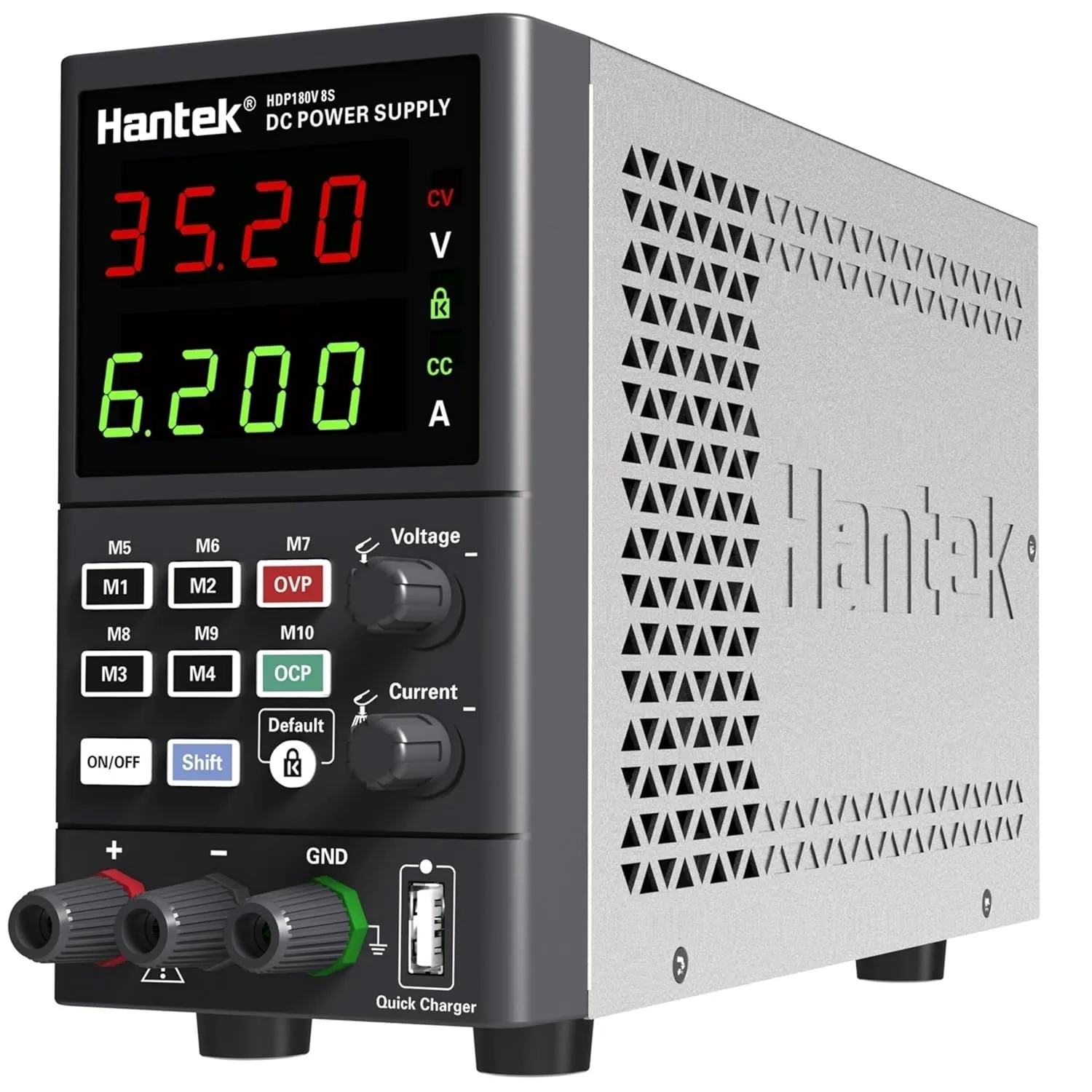 Hantek HDP180V8S Programmable DC Power Supply 80V 8A 10mV/1mA 4-Digits Display Input 230V/115V Storage Functions up to 10 Groups