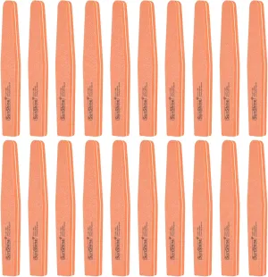 HARFINGTON 20pcs Nail Buffers, 100/180 Grit Nail Buffer Block, Double Sided Sponge Nail Buffing File Manicure Tool for Acrylic/Natural Nails, Orange
