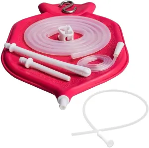 HealthAndYoga™ NaturoFlo Enema Bag Kit (2 Quart) with Extra PVC Colon Tips - Set of 10 (12 FR)