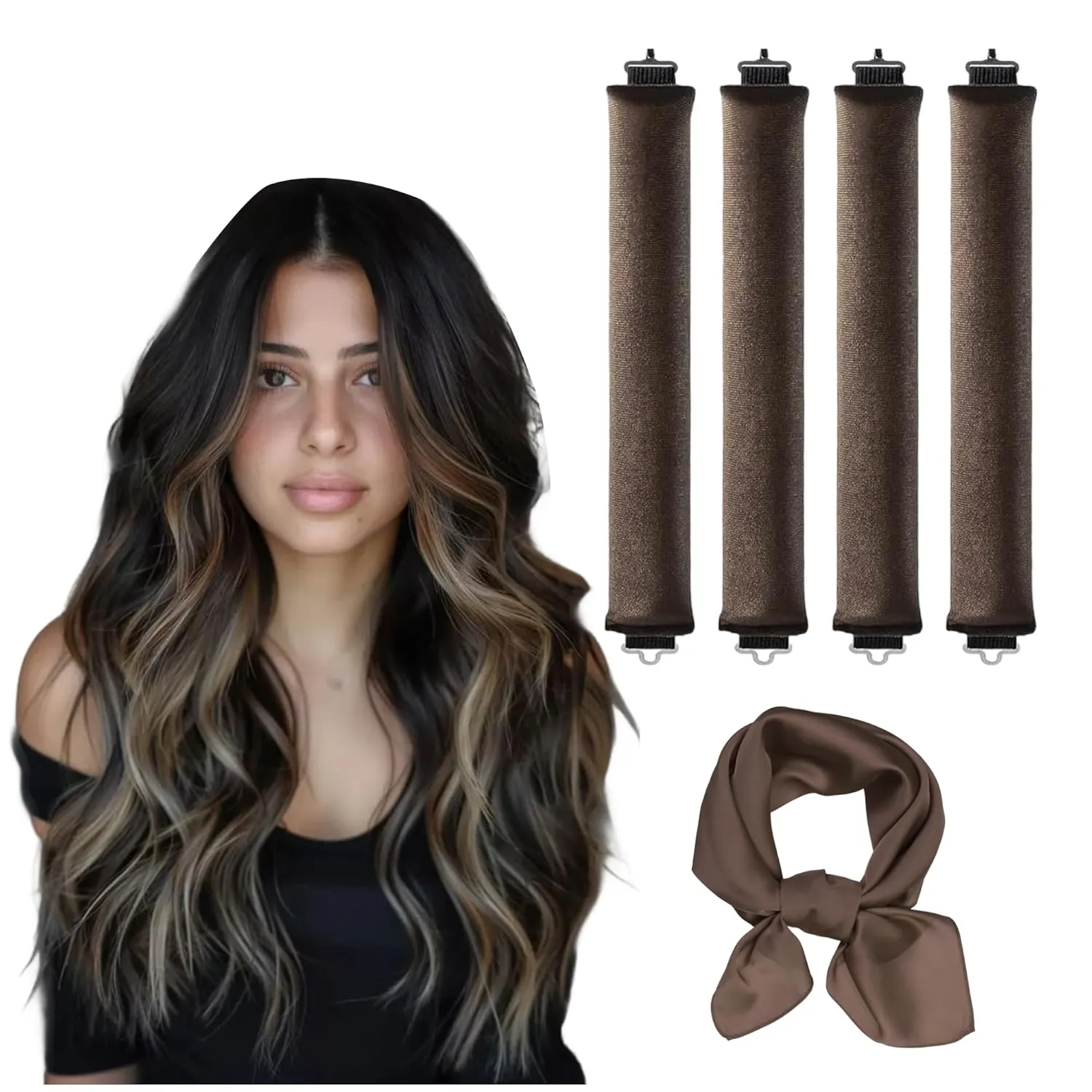 Heatless Curlers for Hair, No Heat Hair Rollers for Overnight Curls, Safe Soft Foam Curling Rods for Women, Damage-Free Hair Styling Tools