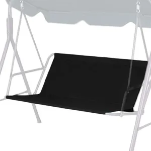 Heavy Duty Swing Seat Cover, 600D Oxford Waterproof Bench Cover for Outdoor Porch Garden Yard 2/3 Seat Patio Swing Chair (54.3"x19.6"x19.6", Black)