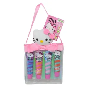 Hello Kitty Lip Gloss Set with Cute Carry Bag
