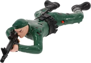 Hemoton 1pc Reptile Figure Toy Electric Toy Electric Soldier Toy Children Soldier Toy Soldier Action Figures Electric Crawling Soldier Electric Crawling Toy Action Figure Toy, 34X14CM