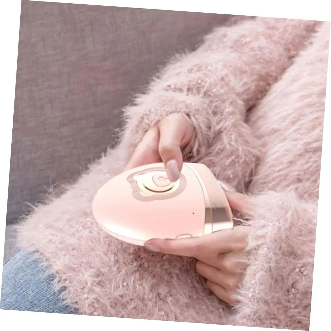 Hemoton Baby Electric Nail Trimmer Bear Shape Adorable Mini Nail Clipper Portable for Boys and Girls Adults