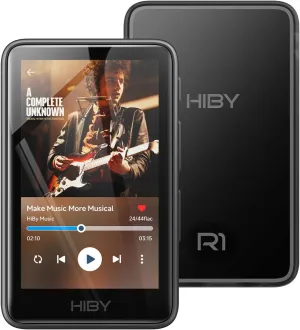 HiBy R1 HiFi MP3 Player with Bluetooth 5.1 Tidal Qobuz DSD PCM Lossless Music Player with Touchscreen/Hi Res Audio Certified/MSEB Tuning/2TB Expanded Memory