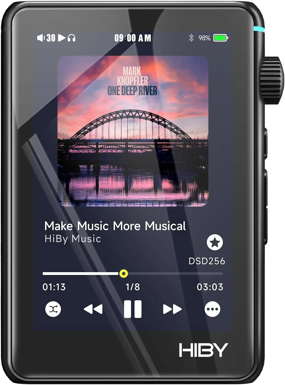HiBy R3 II Hi Res Audio Player Dual DAC MQA Qobuz Tidal Player with Bluetooth 5.1/3.5mmSE 4.4mmBAL/2TB Extended Memory(2025 Version)