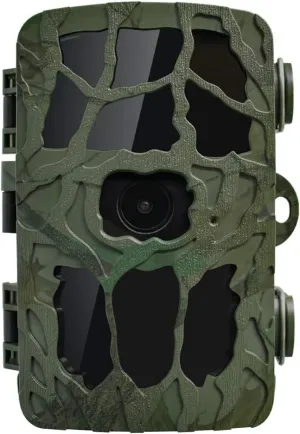 Highwild Trail Game Camera 20MP 4K Waterproof Hunting Scouting Cam for Wildlife Monitoring with 100° Detecting Range Motion Activated Night Vision 0.3s Trigger Speed 2.4” LCD IR LEDs