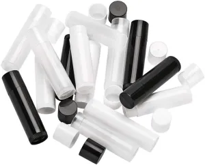 Home Spare Empty PET Bottles Cosmetic Empty Chapstick Lip Gloss Lipstick Balm Tube With Caps Container Bottle For Lady Women Makeup Tool 100Pcs (Color : 100pcs Clear)