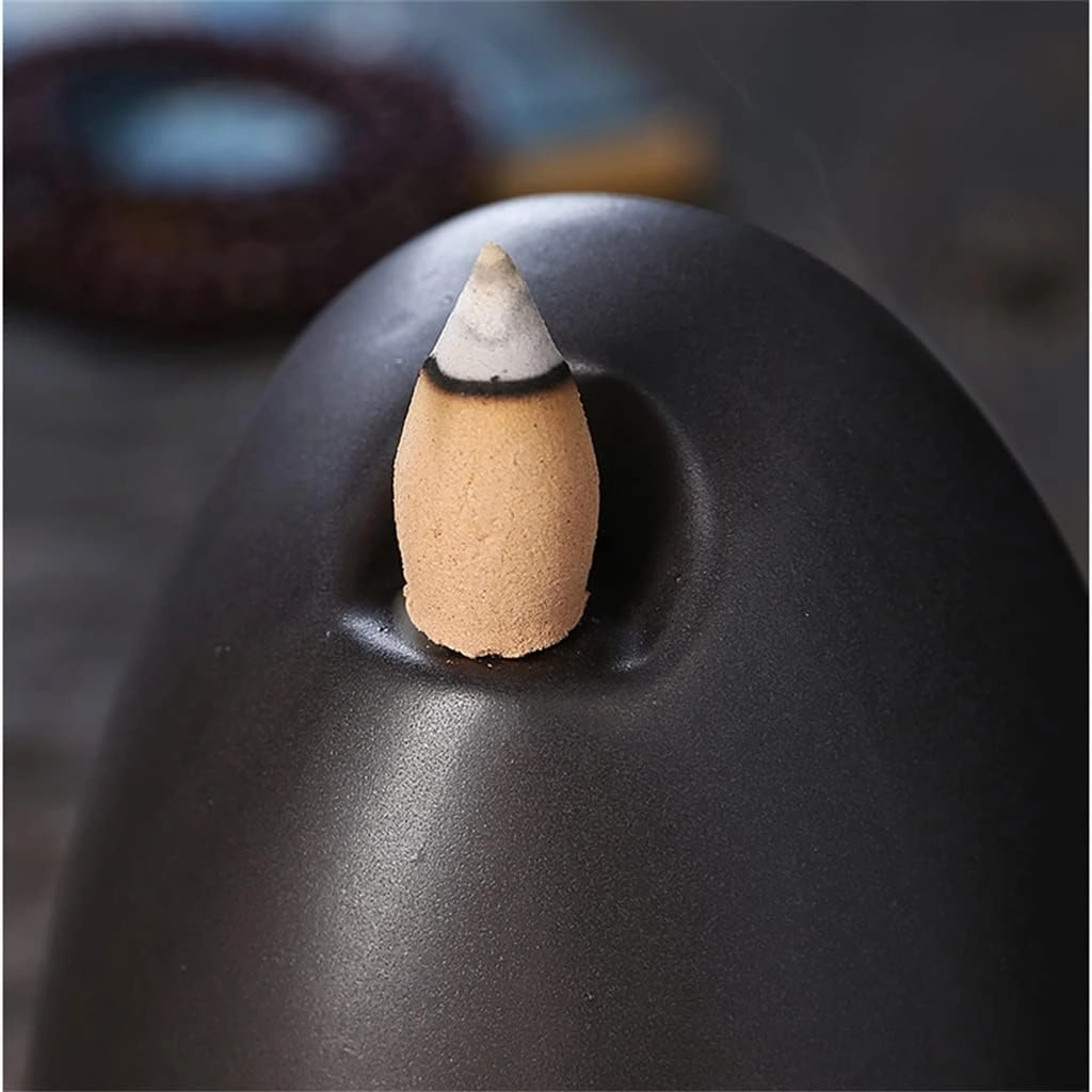 Home Decoration Incense Burner Waterfall Smoke Collector Ornament (D 9.8 * 8 * 17cm)