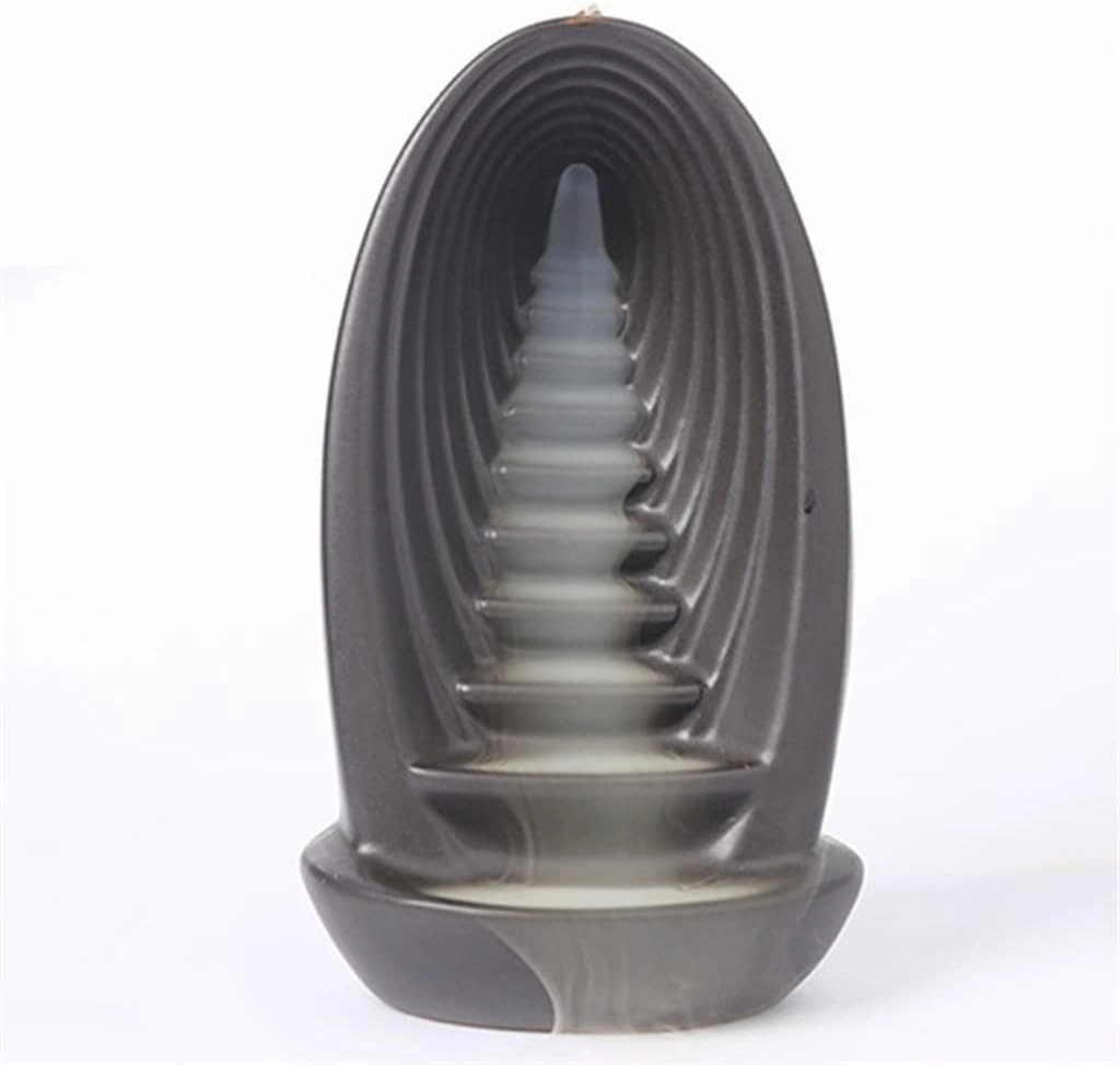 Home Decoration Incense Burner Waterfall Smoke Collector Ornament (D 9.8 * 8 * 17cm)