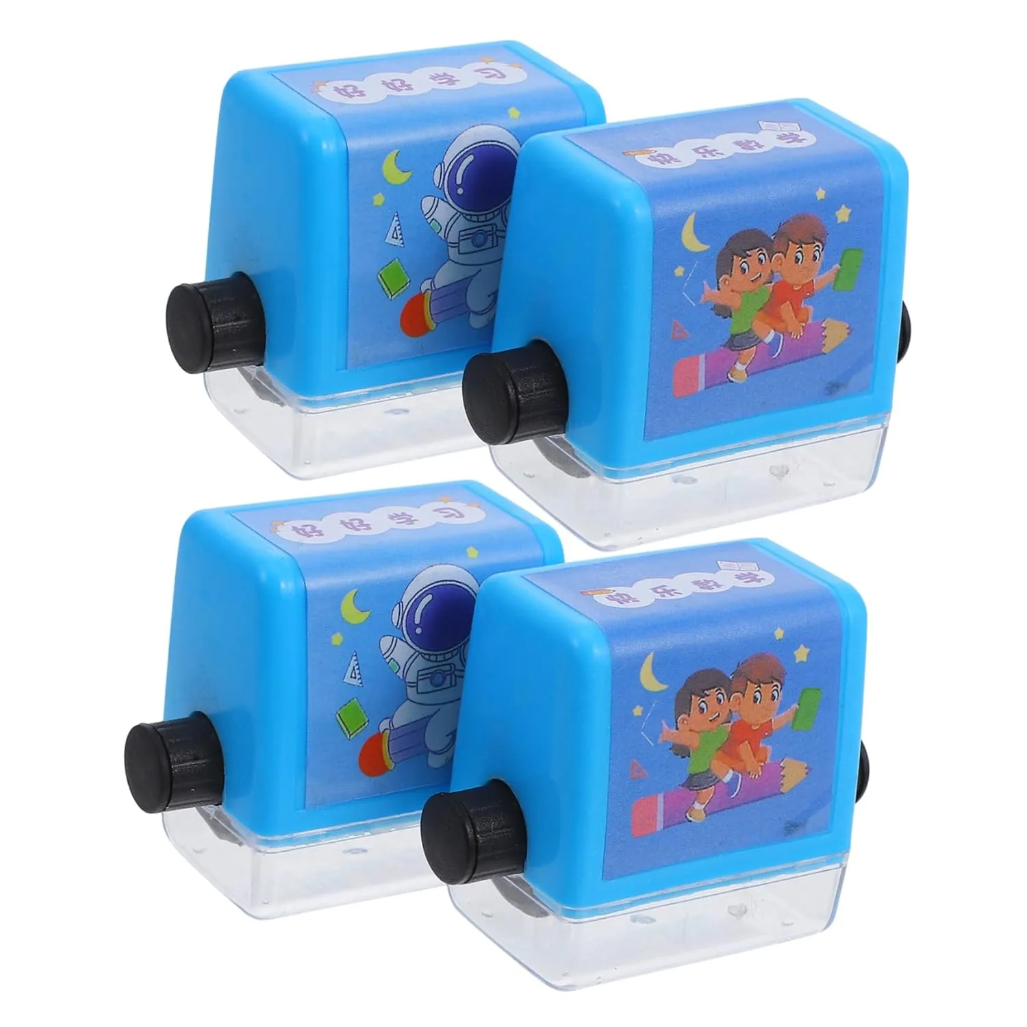 Homoyoyo Reusable Math Roller Stamps 4 Set Digital Teaching Tool for Boys and Girls Adjustable Math Problems
