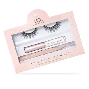 House of Can't Lash Without Set - Complete Lash Kit Includes Iconic Lite Faux Mink Lashes, Clear Lash Glue, and Precision Applicator - Effective For All Day Wear