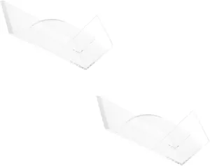 Housoutil 2pcs Transparent Cake Scraper Reusable Icing Smoother for Professional Cake Decorating Easy to Clean Baking Tool Multi-functional Frosting Scraper