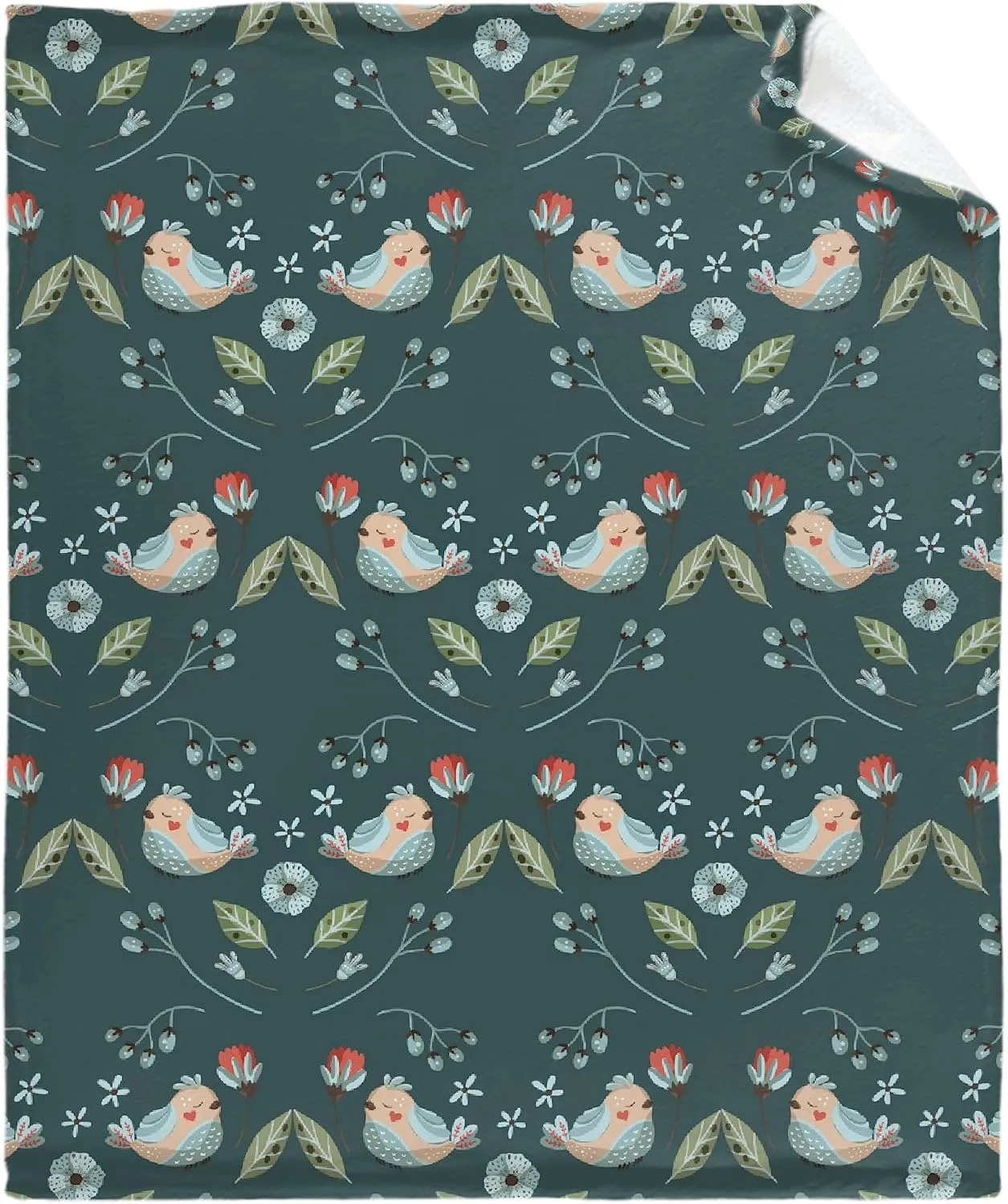 Hummingbird Flannel Throw Blanket Soft Cozy Bird Flower Blanket for Couch Bed Outdoor Hummingbird Gifts for Women Green Blanket Lightweight and Durable 60"x80"for Adults