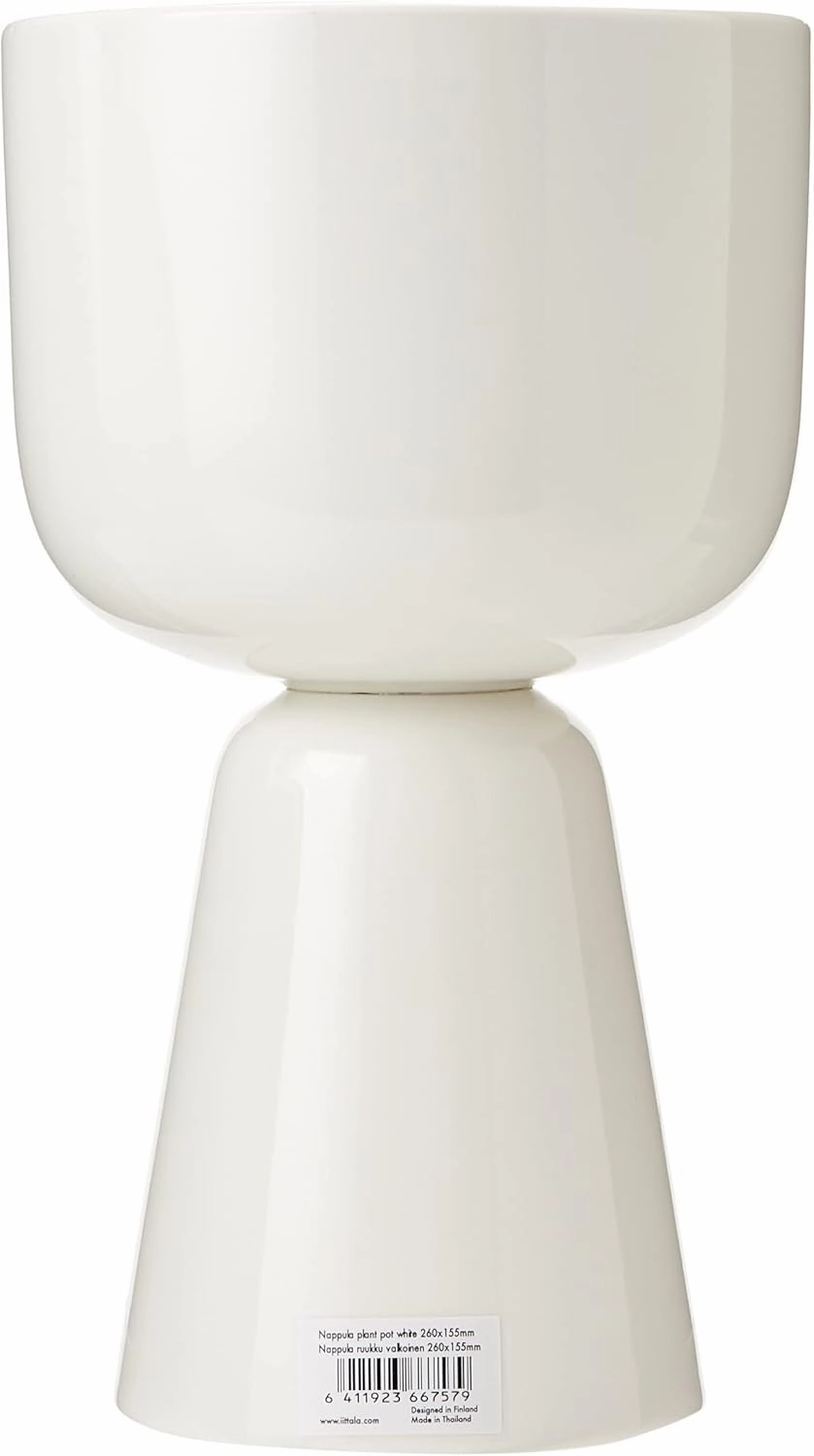 Iittala Flower Pot, Ceramic, White, 260x155mm