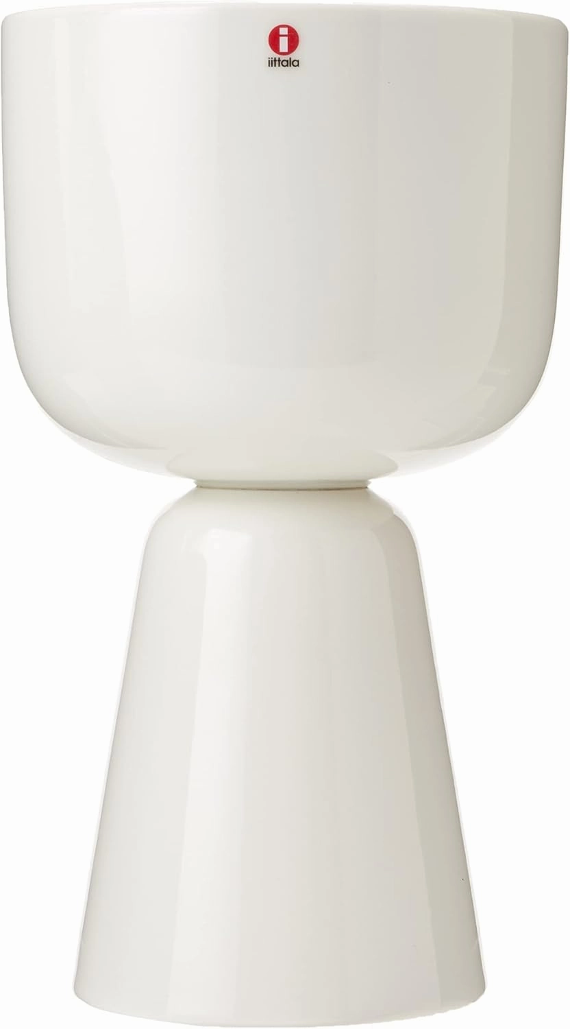 Iittala Flower Pot, Ceramic, White, 260x155mm