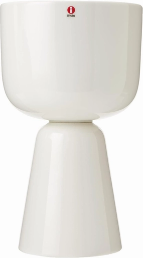 Iittala Flower Pot, Ceramic, White, 260x155mm