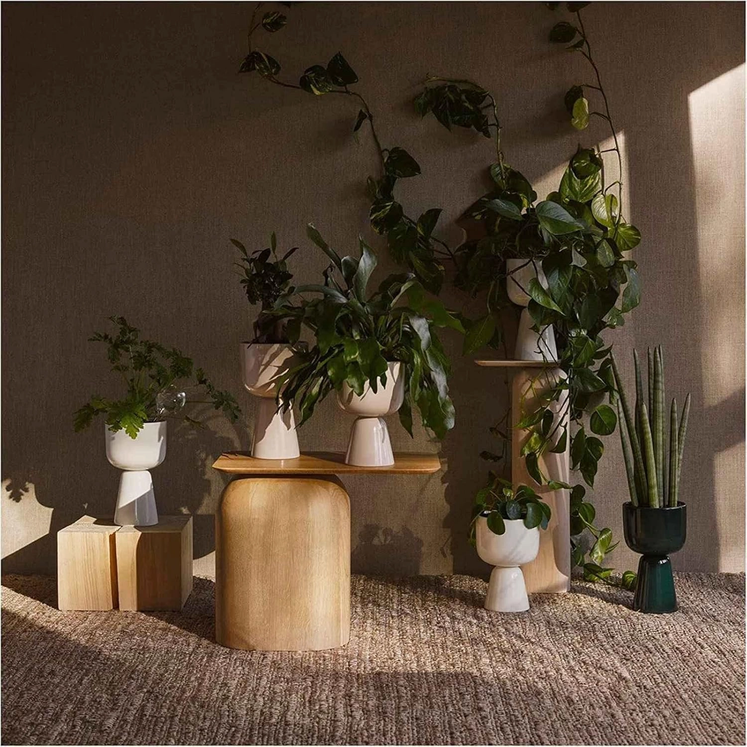 Iittala Flower Pot, Ceramic, White, 260x155mm