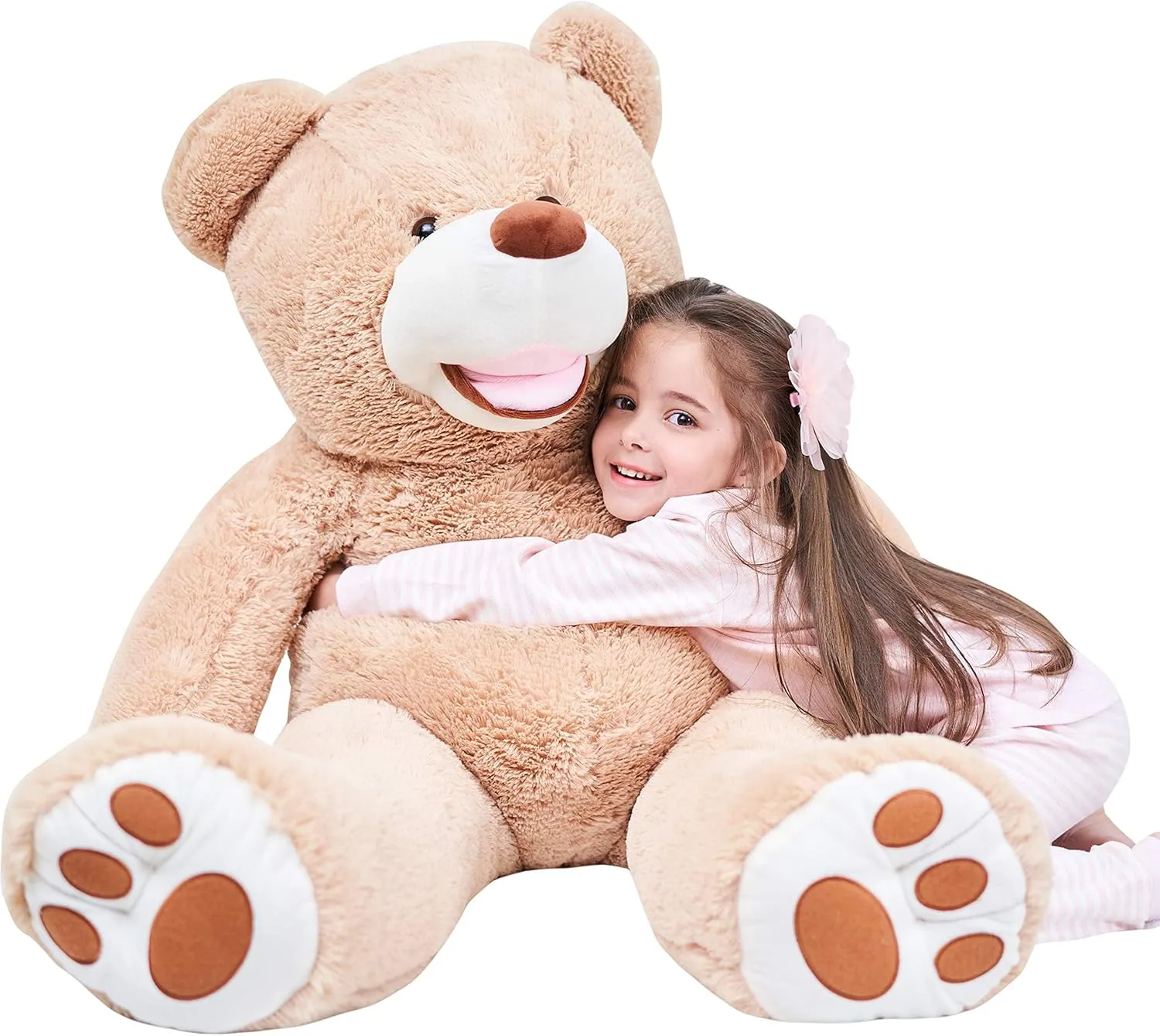IKASA Giant Teddy Bear Plush Toy Stuffed Animals (Brown, 39 inches)