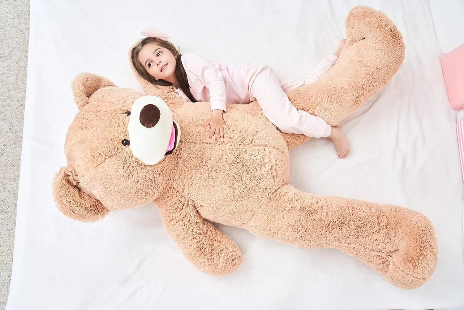 IKASA Giant Teddy Bear Plush Toy Stuffed Animals (Brown, 63 inches)