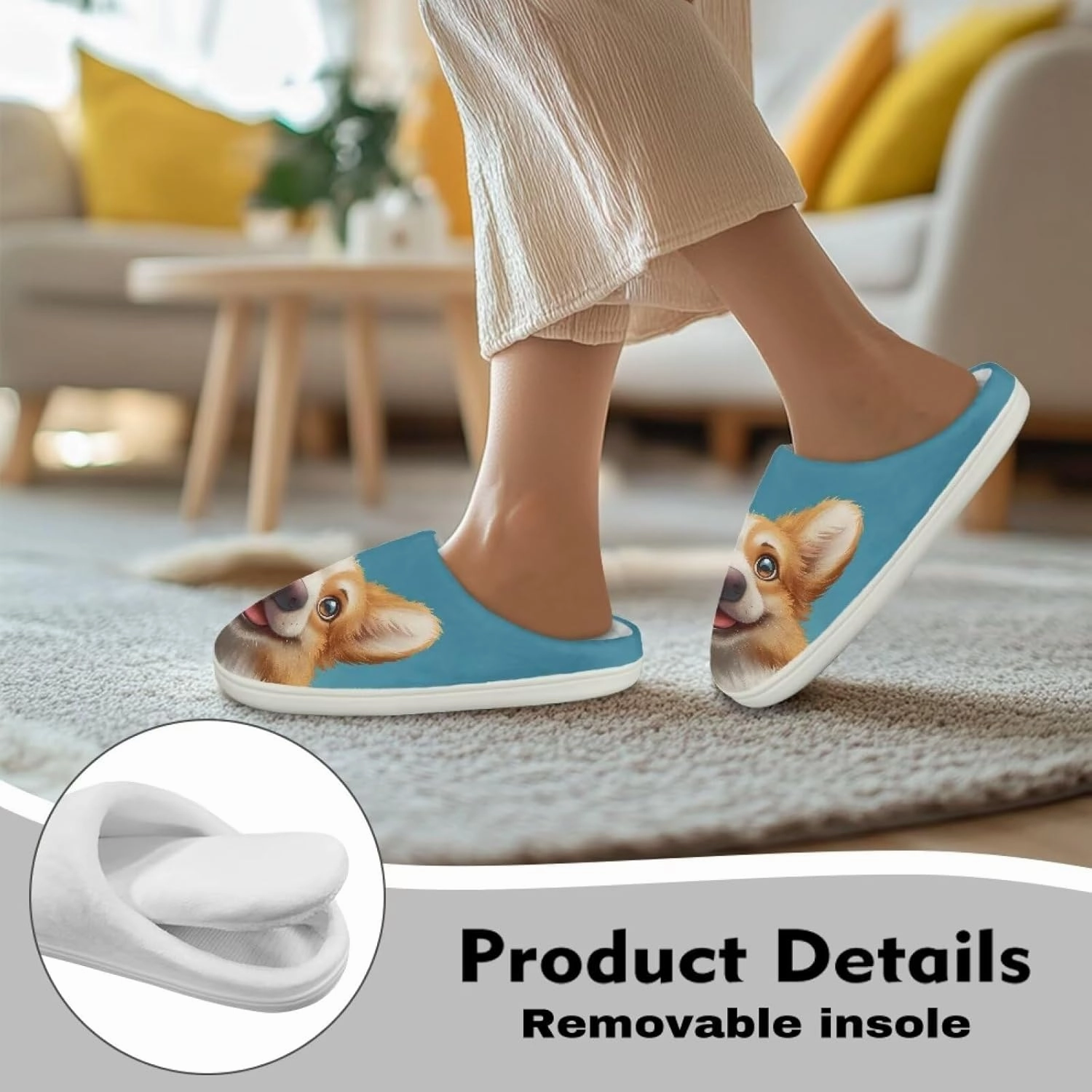 Indoor Slippers Fashion Leopard Animal Print for Women Winter Warm Cozy Fuzzy Shoes Universal Fit for Home Bedroom Kitchen