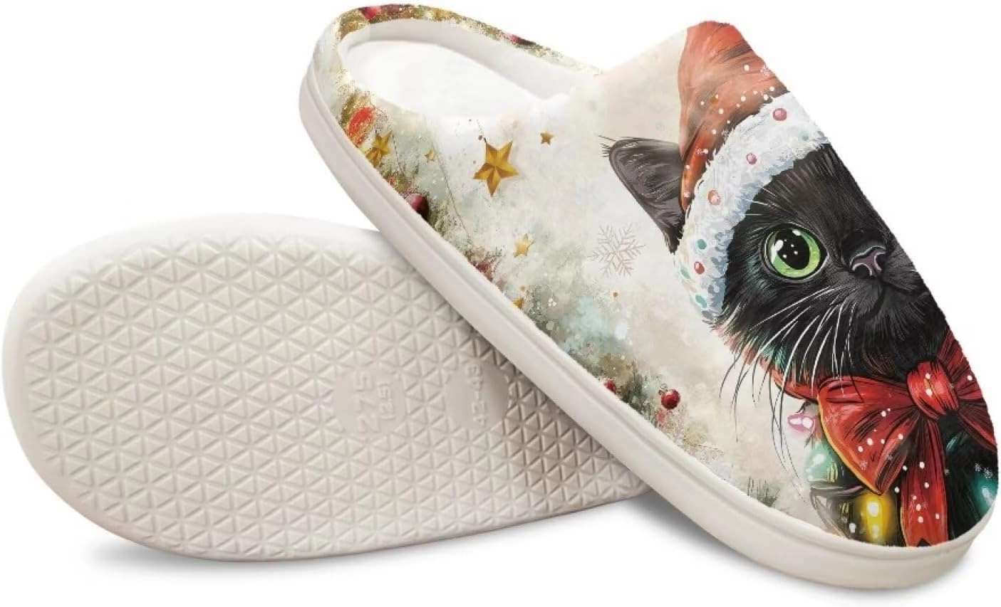 Indoor Slippers Fashion Leopard Animal Print for Women Winter Warm Cozy Fuzzy Shoes Universal Fit for Home Bedroom Kitchen