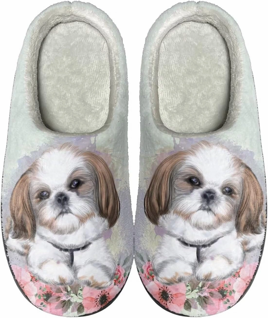 Indoor Slippers Fashion Leopard Animal Print for Women Winter Warm Cozy Fuzzy Shoes Universal Fit for Home Bedroom Kitchen