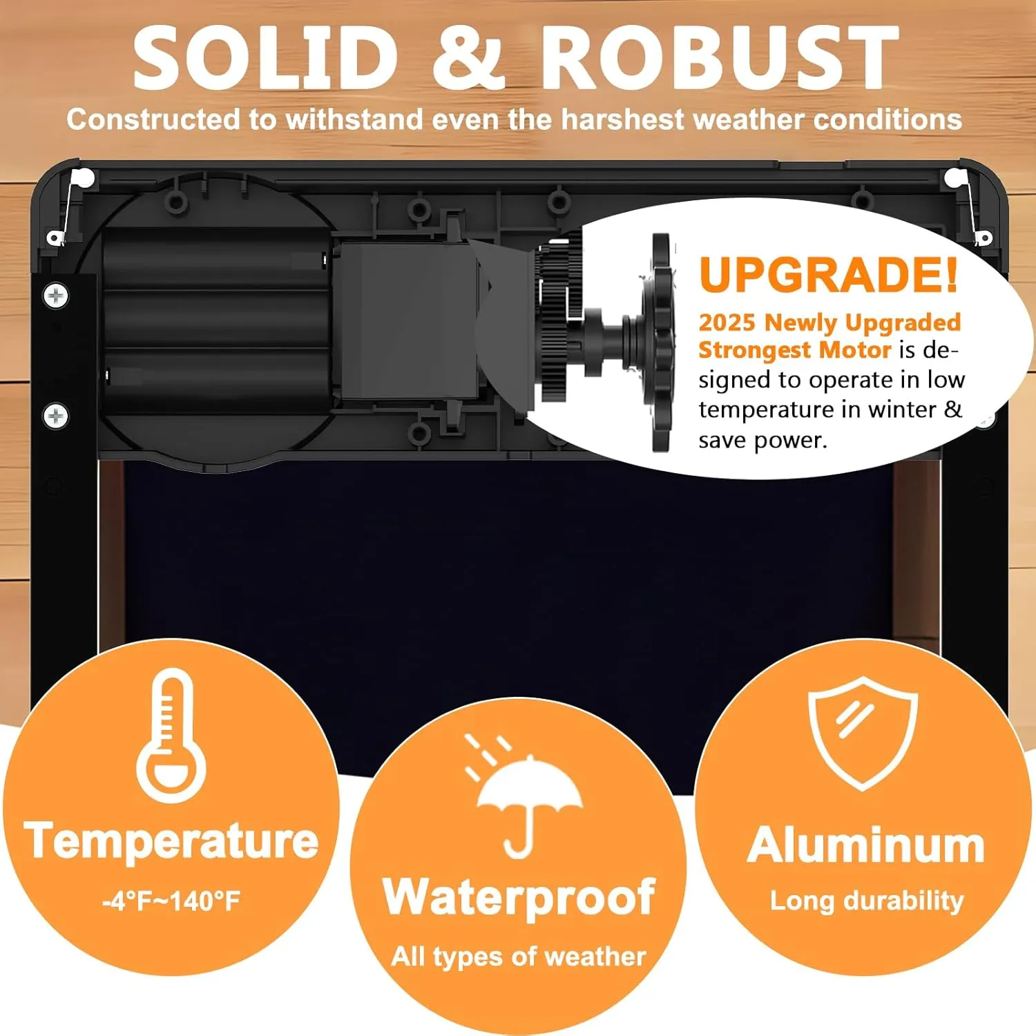 INNOLAND Automatic Chicken Coop Door - Large with Manual & Timer Mode, Automatic Chicken Door | Aluminum Alloy | Anti-Pinch | Large Programmable LCD Screen, Chicken Coop Door with Low Battery Warning