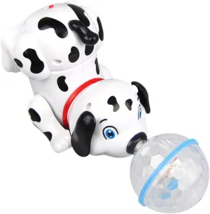 Interactive Toy for Kids, Light up Musical Puppy Toy, Battery Operated, Safe Plastic Material, White, 4.72x3.93x7.48 Inches, Fun for Parties and Playtime