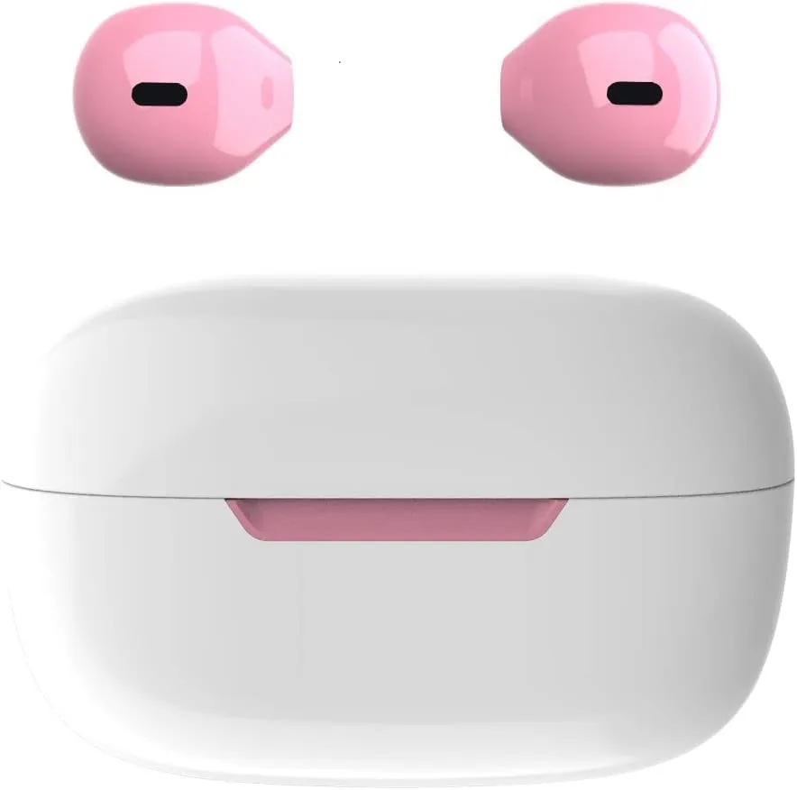 Invisible Earbuds Bluetooth Mini Size, Wireless Earpiece, Blue Semi-in-Ear Ear Buds for Small Ear Canals with Clear Sound, Comfortable Fit for Work, Home, Outworks