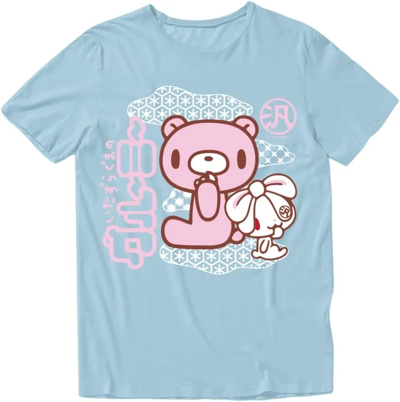 Isaac Morris Limited Gloomy Bear and Bunny Kanji Men’s and Women’s Short Sleeve T-Shirt