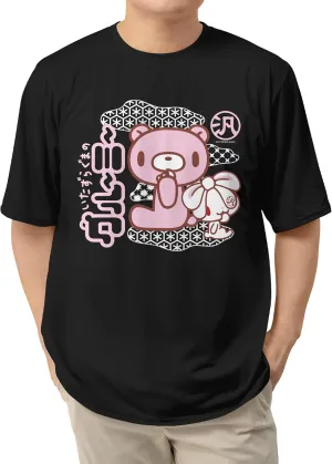 Isaac Morris Limited Gloomy Bear and Bunny Kanji Men’s and Women’s Short Sleeve T-Shirt