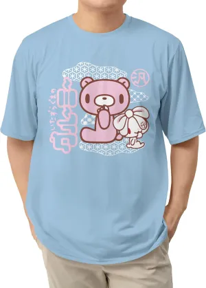 Isaac Morris Limited Gloomy Bear and Bunny Kanji Men’s and Women’s Short Sleeve T-Shirt