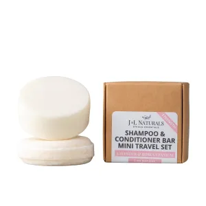 J&L Naturals Shampoo   Conditioner Bar Set (Strength (Lavender & Rose Geranium), Travel Size Set (2.0 oz ea bar))