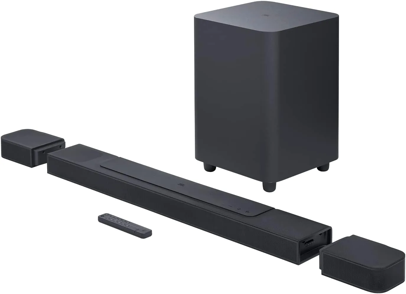 JBL Bar 1000: 7.1.4-Channel soundbar with Detachable Surround Speakers, MultiBeam™, Dolby Atmos®, and DTS:X®, Black (Renewed)